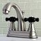 Kingston Brass KS7618PKX 4" Centerset Bathroom Faucet, Brushed Nickel KS7618PKX - alternate 2